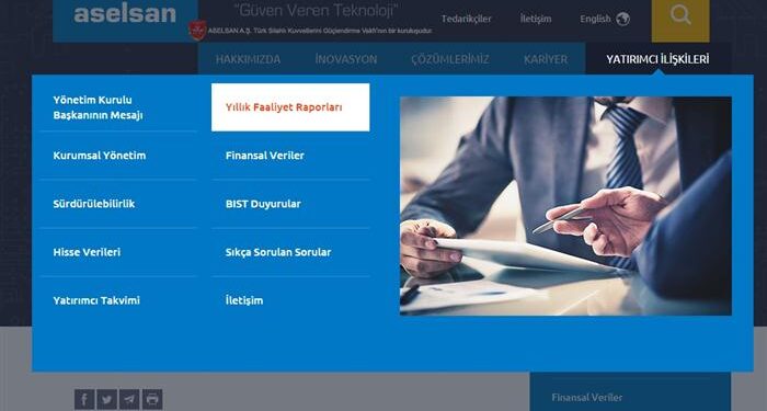 ASELSAN Faaliyet Raporu yayınlandı