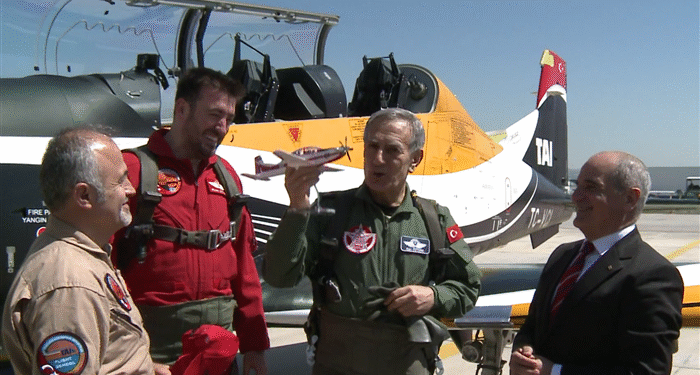 TAI, Öztürk’ün uçuş görüntülerini yayınladı