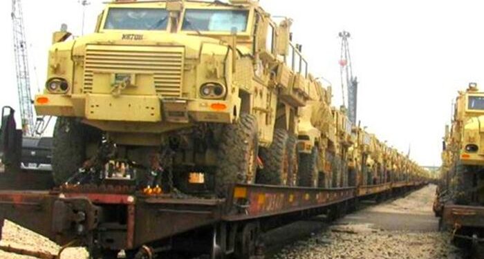 ABD’nin gönderdiği ilk MRAP’lar Mısır’a ulaştı