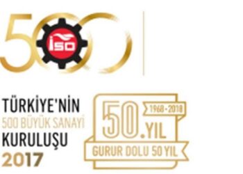 2017 yılı Türkiye’nin 500 Büyük Sanayi Kuruluşu sonuçları açıklandı