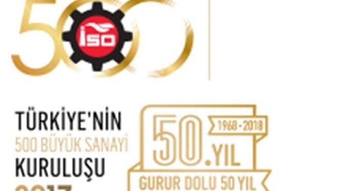 2017 yılı Türkiye’nin 500 Büyük Sanayi Kuruluşu sonuçları açıklandı