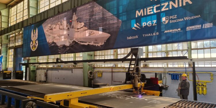PGZ, Polonya Donanması İçin 1. Miecznik Sınıfı Firkateyn İçin İnşa Töreni Düzenledi
