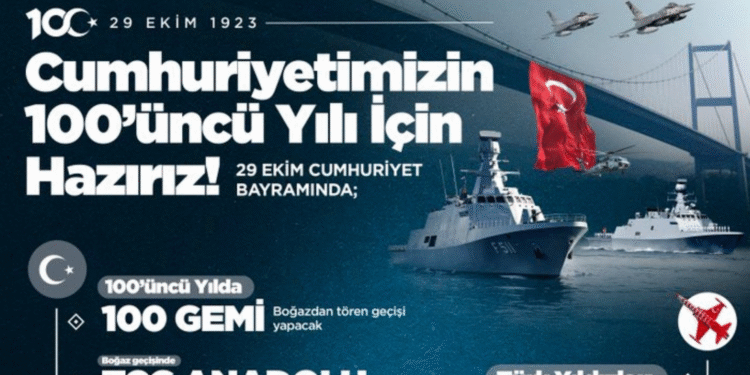 TSK Cumhuriyet’in 100. Yılını 100 Gemi ile Kutlayacak