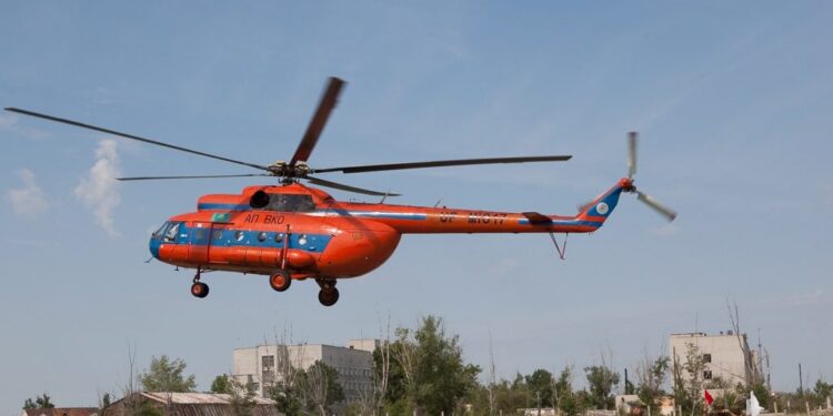 Kırgızistan’da Mi-8 Tipi Askeri Helikopter Düştü