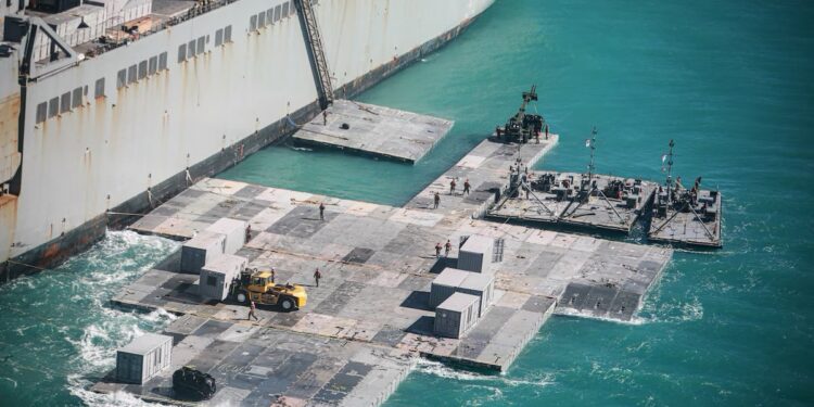 Pentagon: Gazze Kıyısındaki Yüzer İskele İnşası Mayıs Hedefine Uygun Olarak Sürüyor