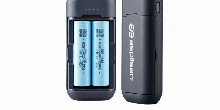 ASPİLSAN Enerji'nin ayrılabilir hücreli, uçuşa uyumlu modüler powerbank cihazı.