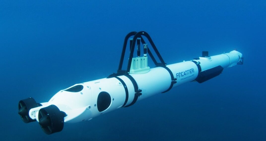 Fincantieri'nin yeni DEEP entegre sualtı drone sistemi olan otonom sualtı aracı (AUV)