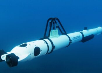 Fincantieri'nin yeni DEEP entegre sualtı drone sistemi olan otonom sualtı aracı (AUV)