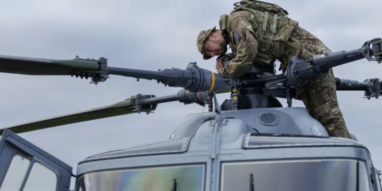British Army Aviation Specialists Keep Combat Helicopters Operational