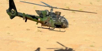 Hafter güçlerine ambargo delerek sevk edilen Gazelle helikopteri