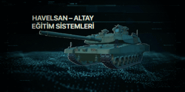 ALTAY Ana Muharebe Tankı HAVELSAN Eğitim Sistemleri simülatör görüntüsü