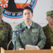 Japan’s Defense Minister Shinjiro Koizumi as he announces the missile deployment plans on Yonaguni Island.