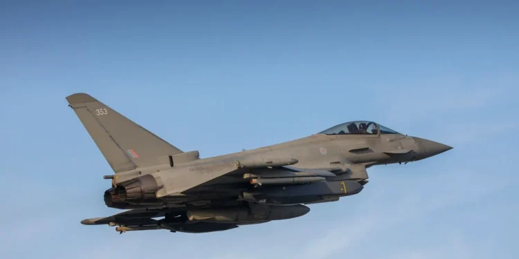 Chinese Drone Imitates British Typhoon Fighter Jet