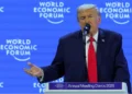 President Donald Trump speaking at Davos 2026 about Greenland and the new world order