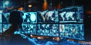 Kanada savunma stratejisi kapsamında C5ISRT komuta kontrol merkezi ve Arktik egemenliği operasyonel izleme ekranı.