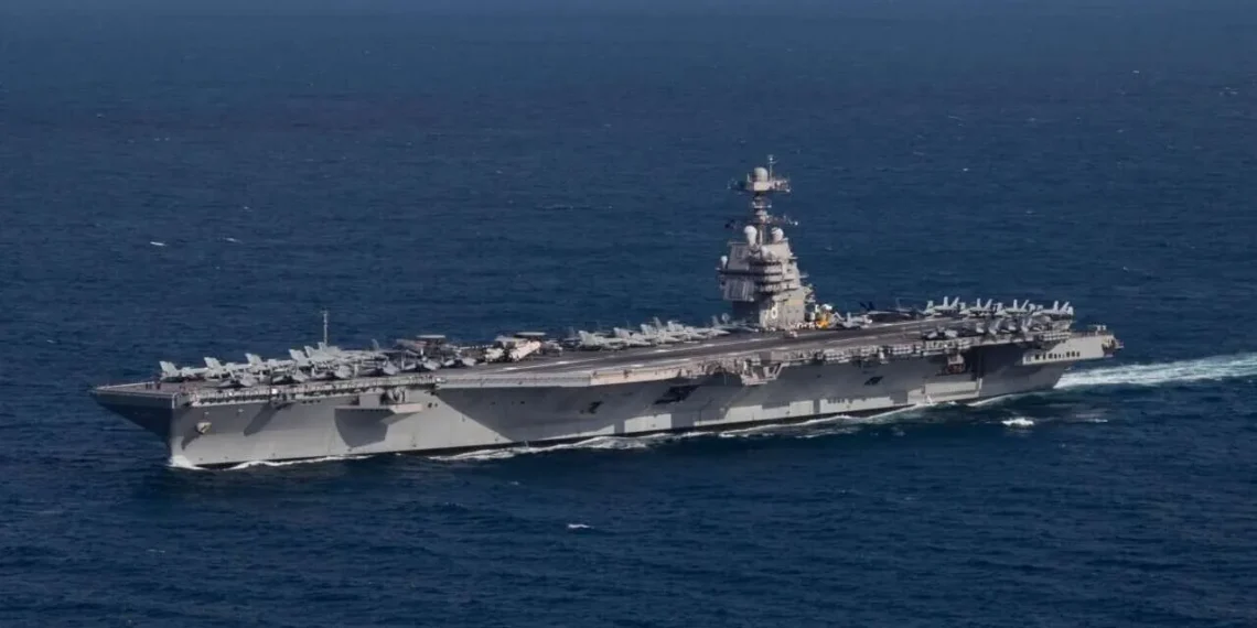 Dünyanın en büyük uçak gemisi USS Gerald R. Ford (CVN-78), bölgedeki caydırıcılığı artırmak üzere Orta Doğu'ya sevk ediliyor.