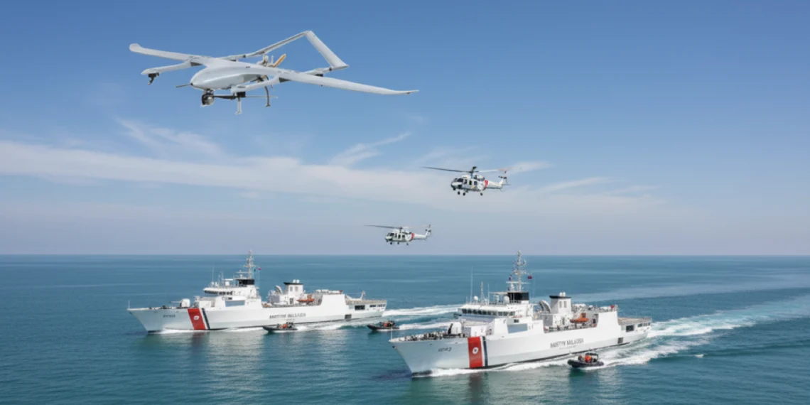 DESAN tarafından Malezya Sahil Güvenlik Komutanlığı için inşa edilen Çok Maksatlı Sahil Güvenlik Gemileri ve İHA sistemleri"