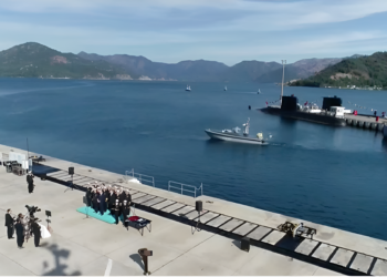 SANCAR Armed Unmanned Surface Vehicle (AUSV) during the commissioning ceremony in Türkiye.