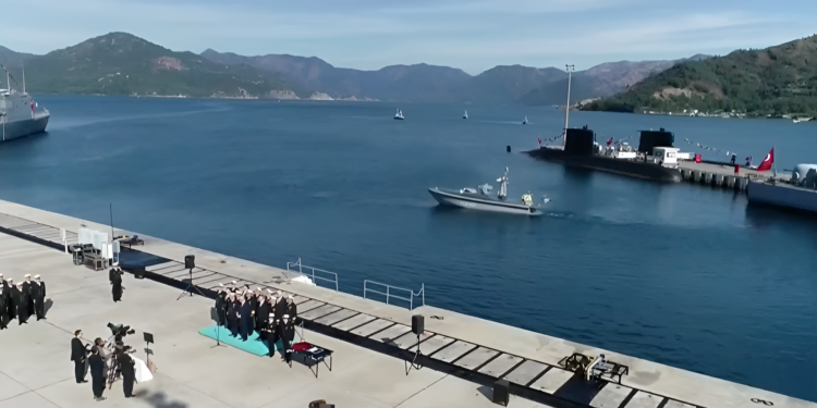 SANCAR Armed Unmanned Surface Vehicle (AUSV) during the commissioning ceremony in Türkiye.