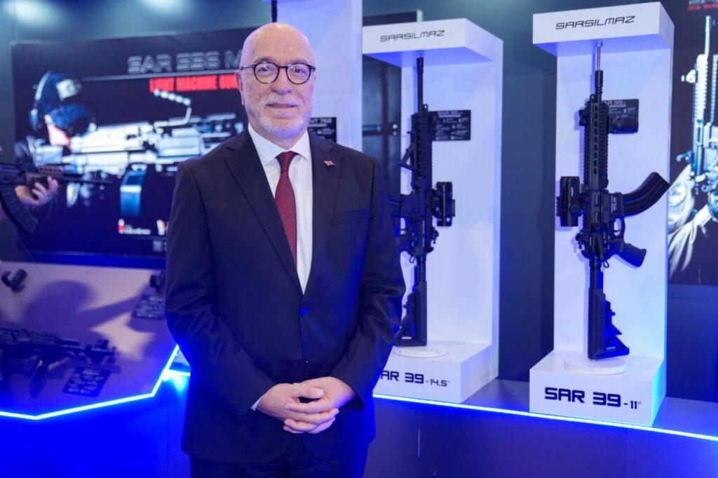 SARSILMAZ Dış Ticaret Genel Müdürü M. Nuri Kızıltan, World Defense Show (WDS) 2026 fuarı kapsamında değerlendirmelerde bulunuyor