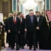 Cumhurbaşkanı Erdoğan ve Suudi Arabistan Veliaht Prensi Muhammed bin Selman Riyad'da düzenlenen resmi törende, Şubat 2026.