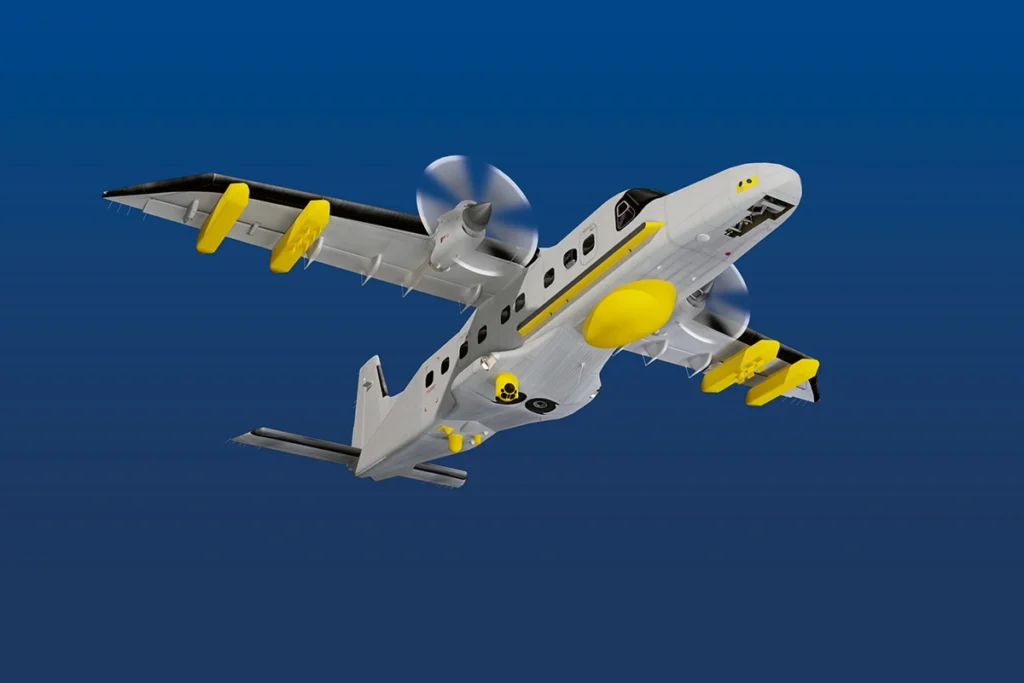 Do228 NXT çok amaçlı uçak görev donanımları ve teknik sensör detayları.