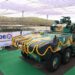 DRDO tarafından geliştirilen Gelişmiş Zırhlı Platform AAP tekerlekli konfigürasyonu ve 30 mm mürettebatsız kule sistemi