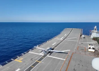 TCG Anadolu L400 amphibious assault ship during the Mavi Vatan-2026 naval exercise in the Mediterranean