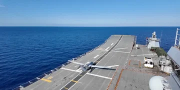 TCG Anadolu L400 amphibious assault ship during the Mavi Vatan-2026 naval exercise in the Mediterranean