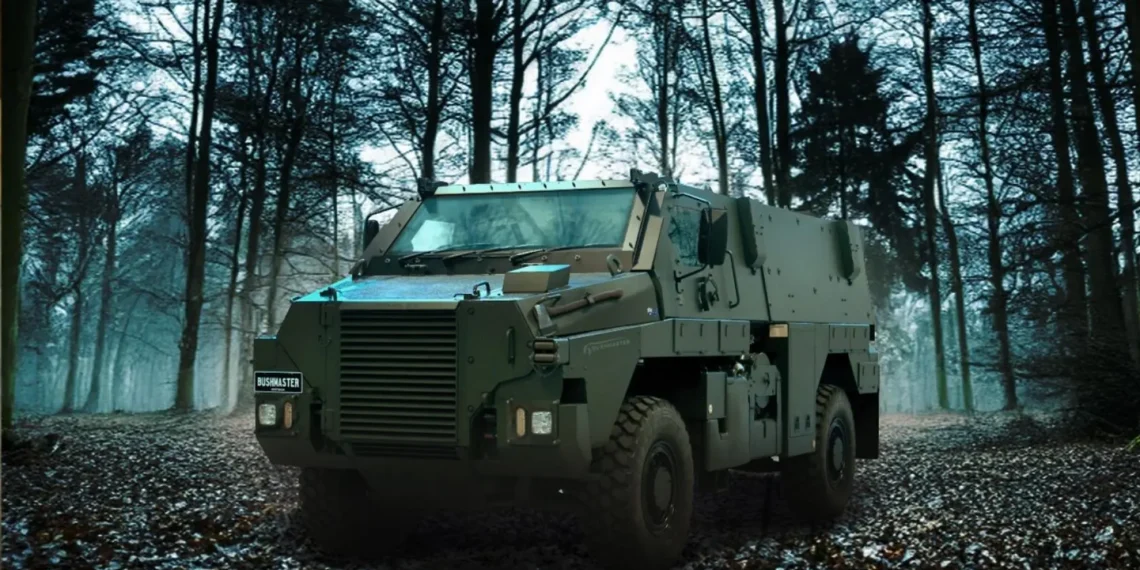 The next-generation Bushmaster armored personnel carrier produced by Thales Australia.
