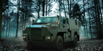 The next-generation Bushmaster armored personnel carrier produced by Thales Australia.
