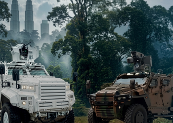 Nurol Makina armored vehicles showcased for DSA 2026 Malaysia exhibition