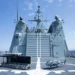 Airbus HTeaming exercise featuring Flexrotor and Alpha A900 UAVs on the flight deck of Spanish Navy OPV Rayo.