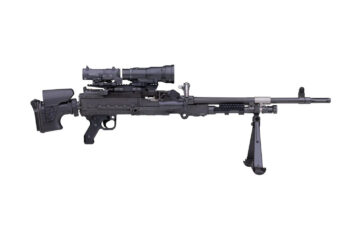 FN MAG TACTICAL General Purpose Machine Gun with inline optics system