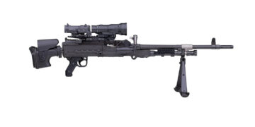 FN MAG TACTICAL General Purpose Machine Gun with inline optics system