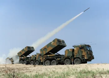 Hanwha Aerospace K239 Chunmoo multiple rocket launcher system for the Estonian Defence Forces.