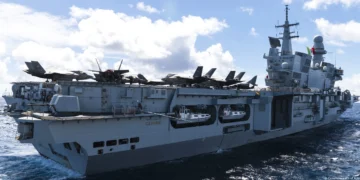 Italian Navy ITS Cavour Aircraft Carrier and F-35 Aircraft - Italy Defence Strategy