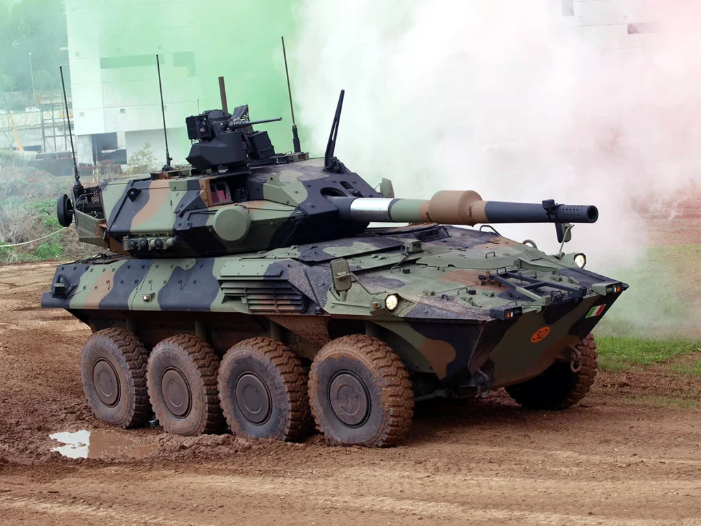 İtalyan Kara Kuvvetleri Centauro II Tekerlekli Zırhlı Araç Testi - İtalya Savunma Sanayii