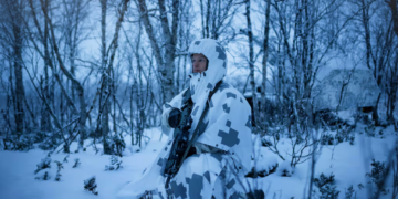 Saab Barracuda Poncho multispectral individual camouflage and thermal management system.