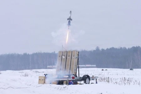 US Army 52d ADA BDE conducts an operational test of the IonStrike counter-UAS interceptor system to support the Eastern Flank Deterrence Initiative.