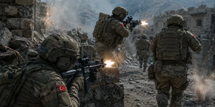EFES-2026 tatbikatında kullanılan yerli ve milli Bertuğ yazılımının saha operasyon simülasyonu görseli.