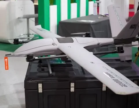 Beyond Vision UAV system showcased at ILA Berlin 2026 as part of EMR Group partnership.