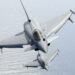 Spanish Air Force Eurofighter Typhoon fighter jets testing the new ECRS Mk1 AESA radar