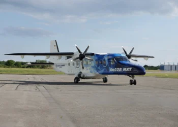 General Atomics AeroTec Systems (GA-ATS) new generation Do228 NXT aircraft on the runway