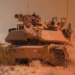 An M1A2 Abrams SEPv3 main battle tank of the US Army conducting operational tests in a desert environment.