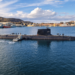 "İspanyol Donanması'nın S-80 sınıfı S-83 Cosme García denizaltısı Cartagena tersanesinde seyir halindeyken