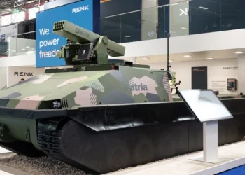 New heavy unmanned ground vehicle (UGV) concept by Patria and RENK Group unveiled at Eurosatory 2026