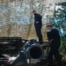 M1A1 Abrams tank named Lucifer, modified by the Ukrainian 160th Mechanized Brigade with an anti-drone cage armor system