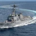 SPY-6 radar sistemi entegre edilen ABD Donanması'na ait USS Ted Stevens (DDG 128) destroyeri.