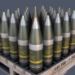 155 mm topçu mühimmatı gövdeleri istifli pallet
